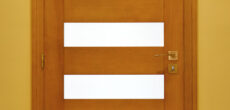 Drzwi wewnętrzne sosnowe - przeszklone poziomo